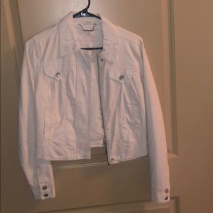 Cream leather jacket